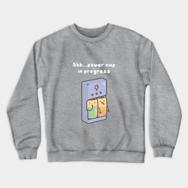 Power nap Crewneck Sweatshirt by pbanddoodles